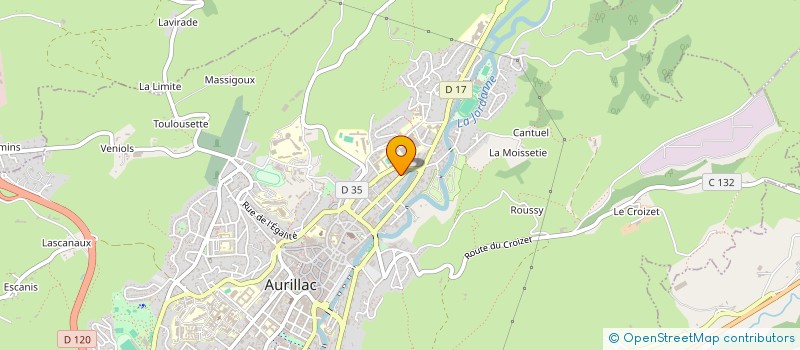 localisation de l'entreprise SASU AME D à AURILLAC