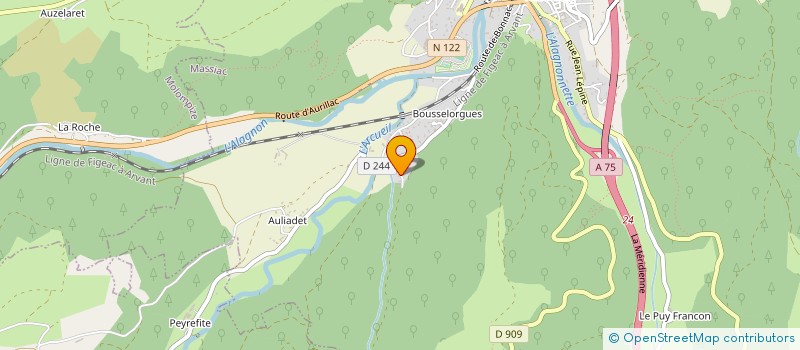 localisation de l'entreprise SASU ANNE JAZE  MASSIAC