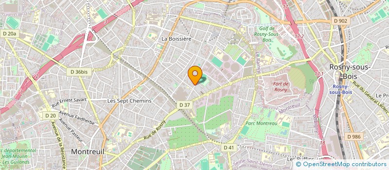 localisation de l'entreprise SASU ARGENTINA AUTO  MONTREUIL