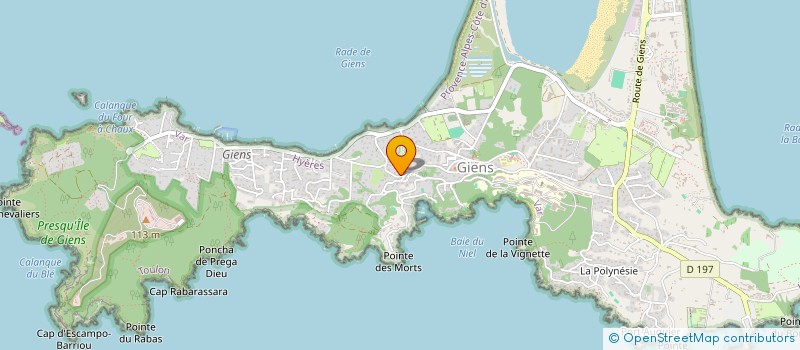 localisation de l'entreprise SASU ARNAUD LEGER à HYERES