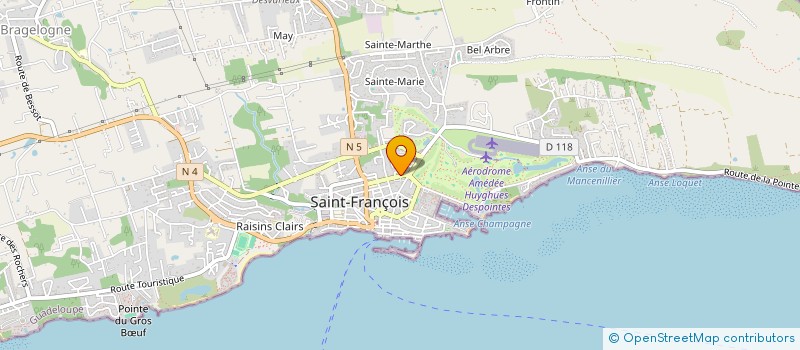 localisation de l'entreprise SASU AU BISTROT DE SAINT-FRANCOIS à SAINT-FRANCOIS