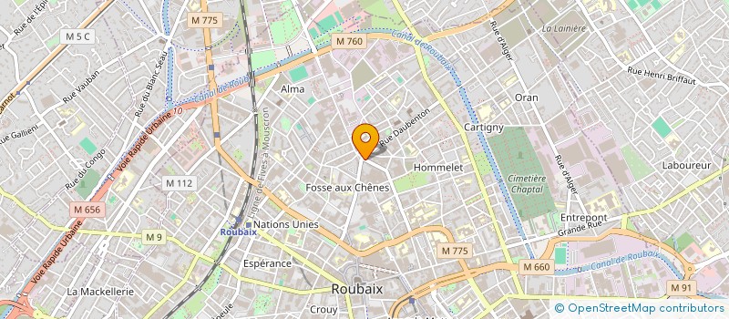 localisation de l'entreprise SASU AU CROISSANT DORE  ROUBAIX