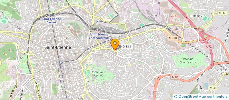 localisation de l'entreprise SASU AU PETIT MOULIN  SAINT-ETIENNE