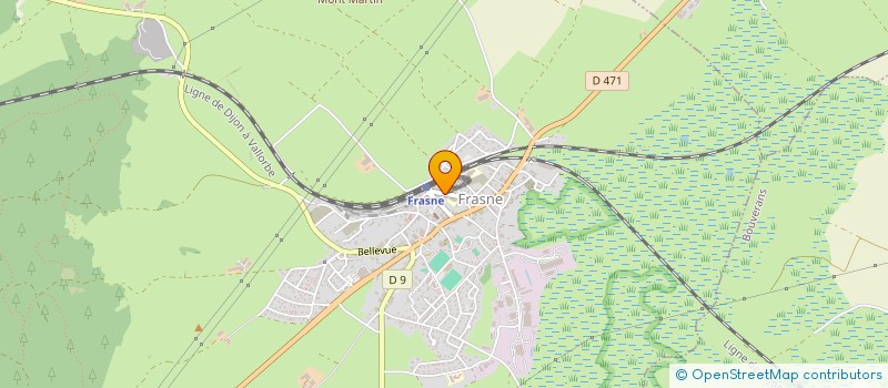 localisation de l'entreprise SASU AUDY TP  LA RIVIERE-DRUGEON