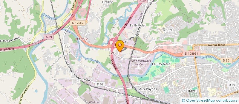 localisation de l'entreprise SASU AUGERLEC  USSAC