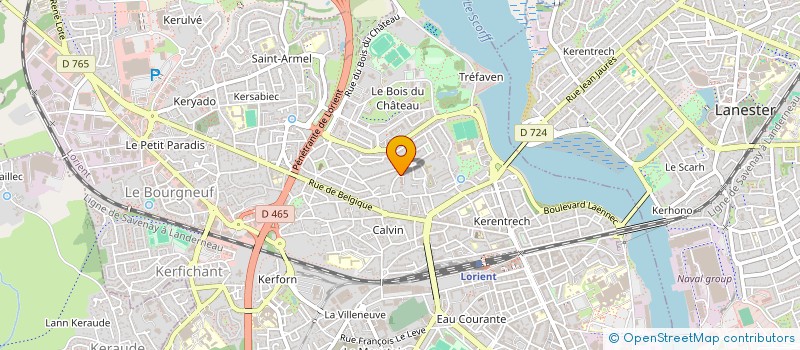localisation de l'entreprise SASU AURELIEN  LORIENT