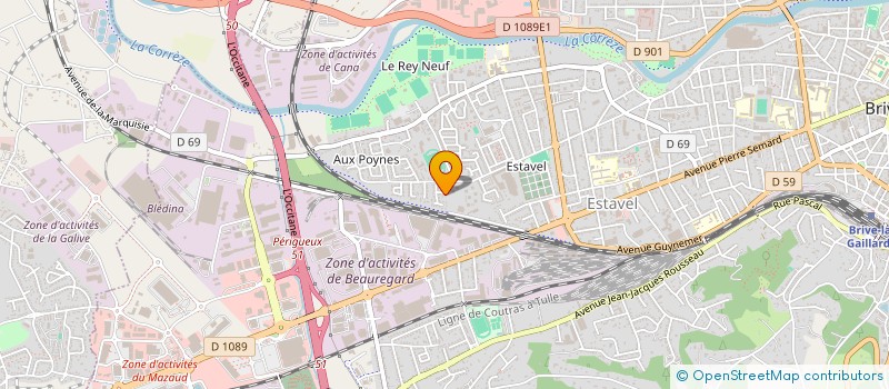 localisation de l'entreprise SASU AVANTAGE INFORMATIQUE  BRIVE-LA-GAILLARDE