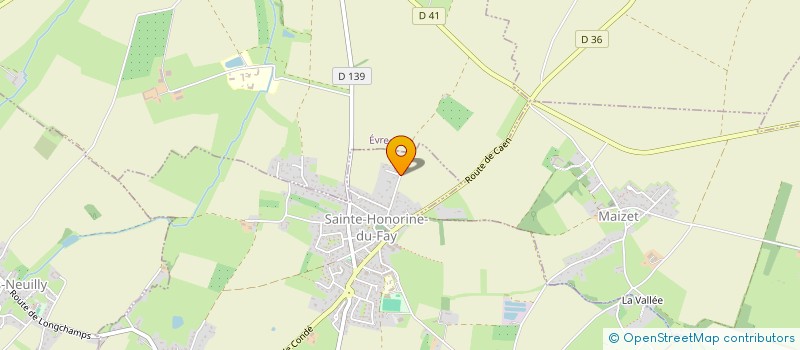 localisation de l'entreprise SASU AVENIR ENERGIE  SAINTE-HONORINE-DU-FAY
