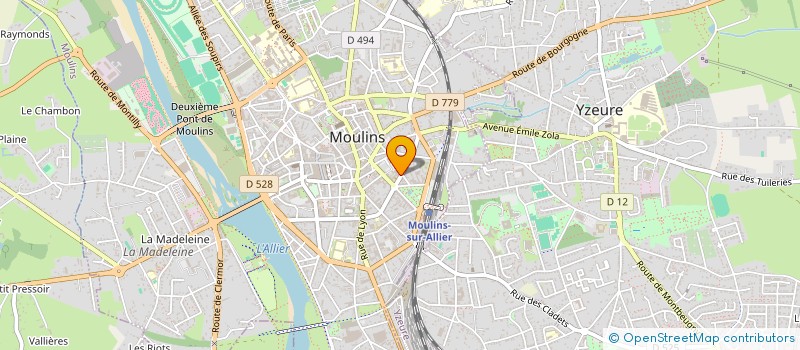 localisation de l'entreprise SASU AXELLE SAINT CIREL  MOULINS