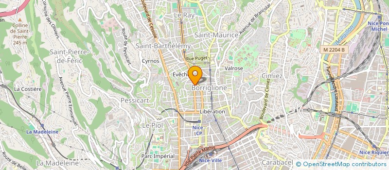 localisation de l'entreprise SASU B&M AZUR BATIMENT  NICE