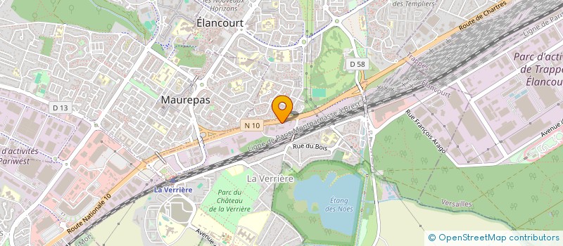 localisation de l'entreprise SASU BAP  LA VERRIERE