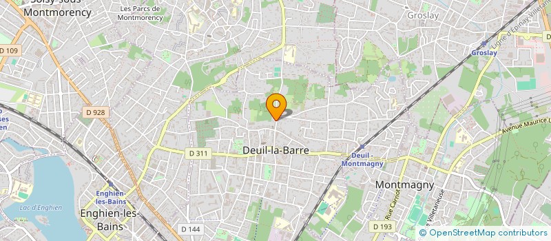 localisation de l'entreprise SASU BAPTISTE COUVERTURE  DEUIL-LA-BARRE