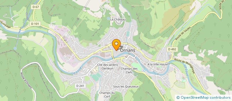 localisation de l'entreprise SASU BATI 2D  ORNANS