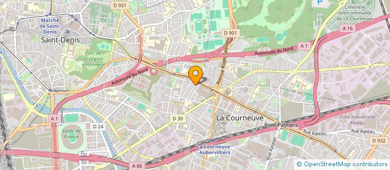 localisation de l'entreprise SASU BATI à LA COURNEUVE