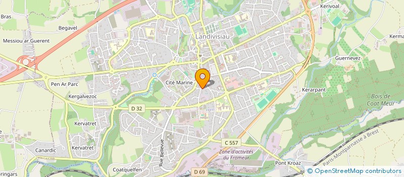 localisation de l'entreprise SASU BATI CONSTRUCTION à LANDIVISIAU