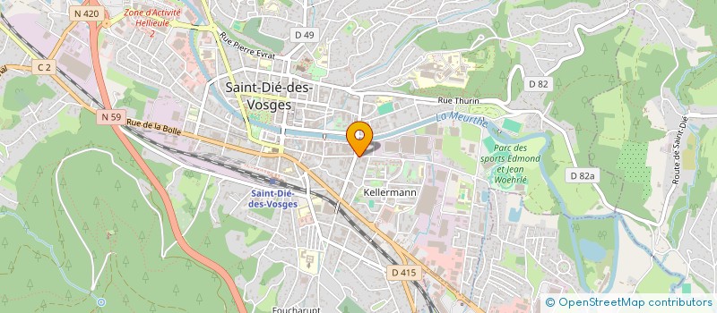 localisation de l'entreprise SASU BATI PRO 66 à SAINT-DIE-DES-VOSGES