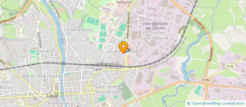 localisation de l'entreprise SASU BATI PRO ETANCHEITE à LAVAL