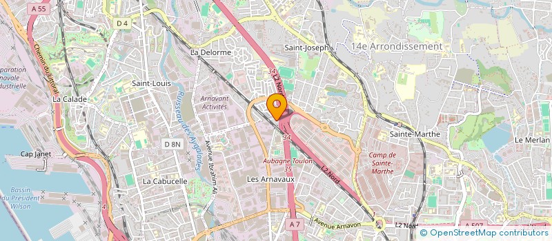 localisation de l'entreprise SASU BATI TEK  MARSEILLE