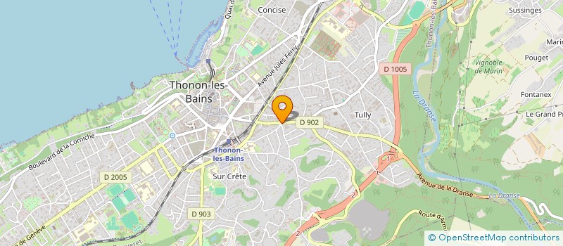 localisation de l'entreprise SASU BATIM FACADES à THONON-LES-BAINS