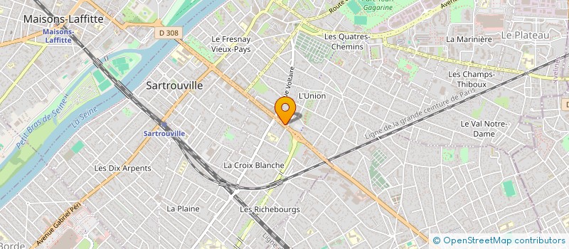 localisation de l'entreprise SASU BATIPRO  SARTROUVILLE