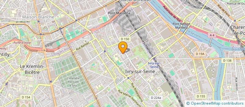 localisation de l'entreprise SASU BATISSEURS RENOVATION  IVRY-SUR-SEINE