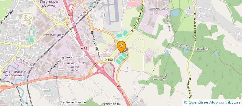 localisation de l'entreprise SASU BCD  ANDREZIEUX-BOUTHEON