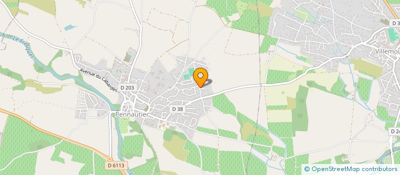 localisation de l'entreprise SASU BCET  PENNAUTIER