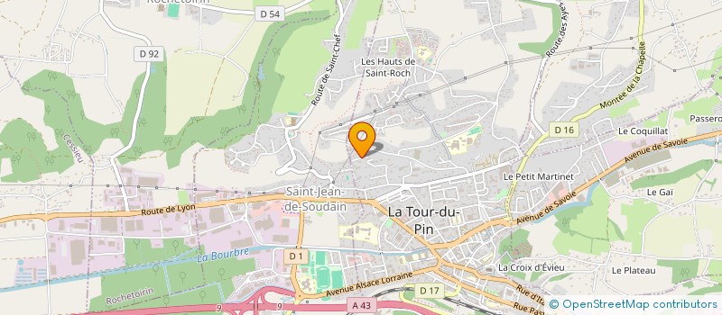 localisation de l'entreprise SASU BCR à LA TOUR-DU-PIN