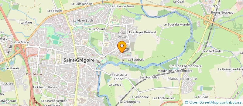 localisation de l'entreprise SASU BCV  SAINT-GREGOIRE