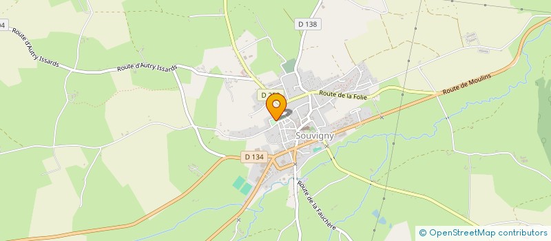 localisation de l'entreprise SASU BEAUCE SYLVAIN  SOUVIGNY