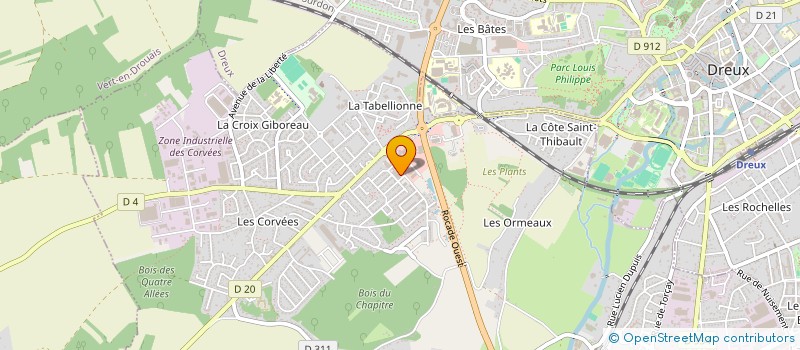 localisation de l'entreprise SASU BEST MECANIC 28 à DREUX