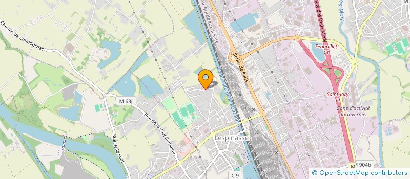 localisation de l'entreprise SASU BH CREATION ARCHITECTURE  LESPINASSE