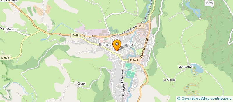 localisation de l'entreprise SASU BONNEAU à RIOM-ES-MONTAGNES