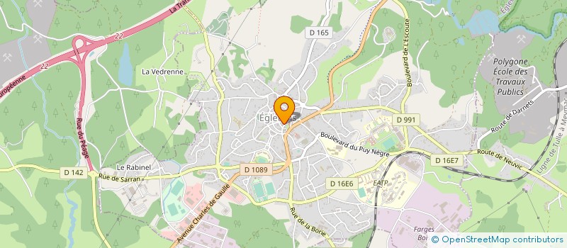 localisation de l'entreprise SASU BOULANGERIE PATISSERIE BARRETEAU  EGLETONS