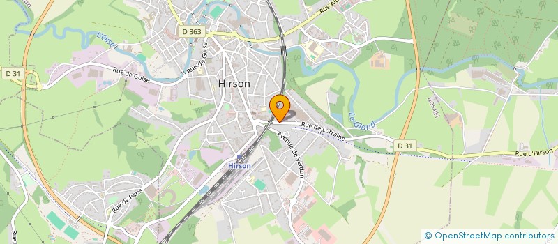 localisation de l'entreprise SASU BRANQUART AUTOMOBILE à HIRSON