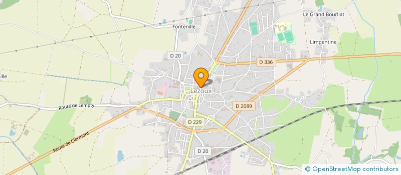 localisation de l'entreprise SASU BRASSERIE LE 23  LEZOUX