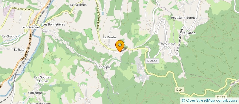 localisation de l'entreprise SASU BROSSARD GREGORY  CHEVINAY