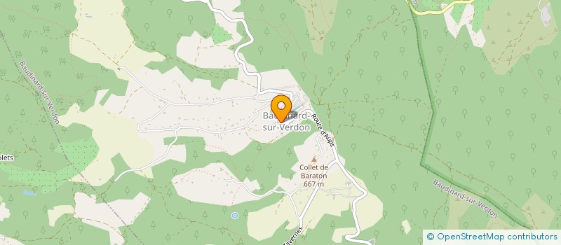 localisation de l'entreprise SASU BSV à BAUDINARD-SUR-VERDON