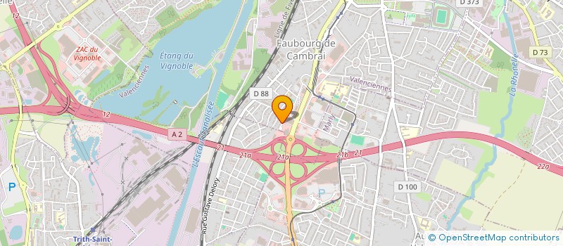 localisation de l'entreprise SASU BTPDIAG à VALENCIENNES