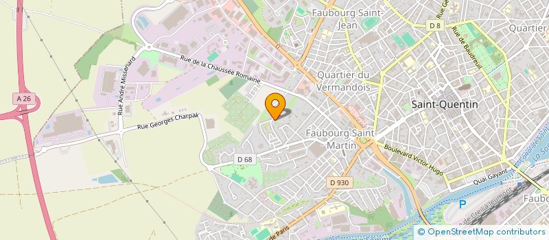 localisation de l'entreprise SASU C M T à SAINT-QUENTIN