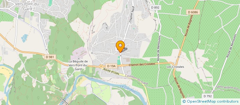 localisation de l'entreprise SASU C.R.B  CASTILLON-DU-GARD