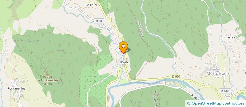localisation de l'entreprise SASU CAMPING LE MOULIN à RIVIERE-SUR-TARN