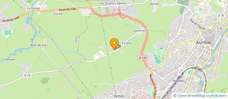 localisation de l'entreprise SASU CAP'APPRO LISE à AURILLAC