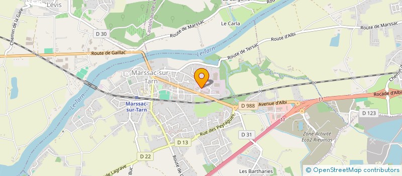 localisation de l'entreprise SASU CARO MARSSAC DECO  MARSSAC-SUR-TARN