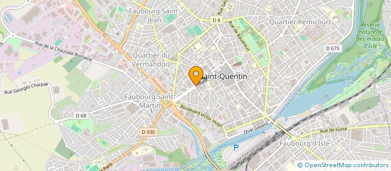 localisation de l'entreprise SASU CEB (COMPAGNIE ETANCHEITE BARDAGE) à SAINT-QUENTIN