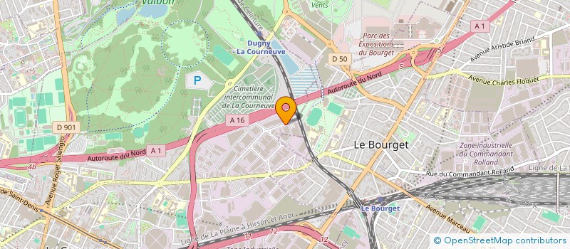localisation de l'entreprise SASU CEKAP à LA COURNEUVE