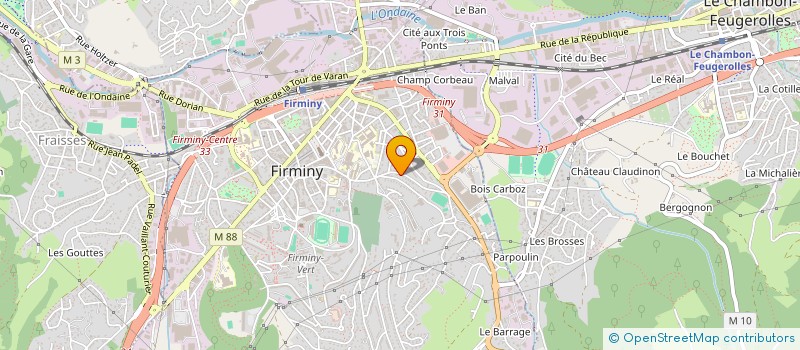 localisation de l'entreprise SASU CETINEL à FIRMINY