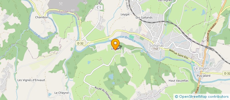 localisation de l'entreprise SASU CF CAP  SOLIGNAC