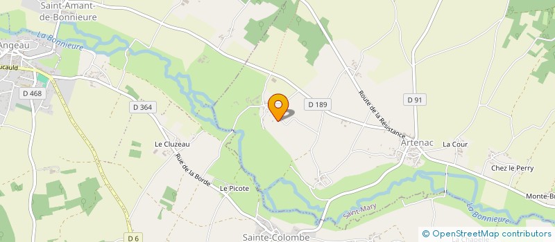localisation de l'entreprise SASU CHADOUTEAU à SAINT-MARY