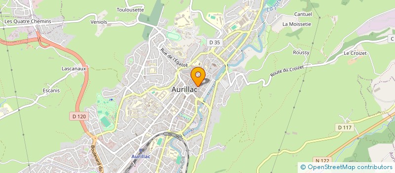 localisation de l'entreprise SASU CHATONNIER à AURILLAC